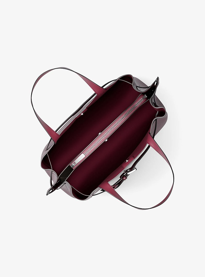 Emilia Medium Pebbled Leather Satchel