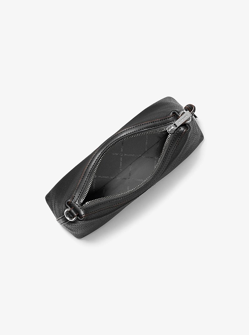 Sammy Small Pebbled Leather Convertible Crossbody Bag in BLACK | Michael Kors