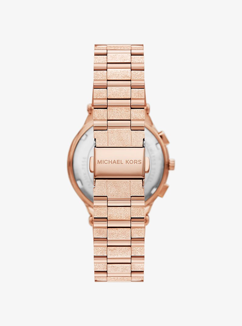 Oversized Billie Frosted Rose Gold-Tone Watch in ROSE GOLD | Michael Kors