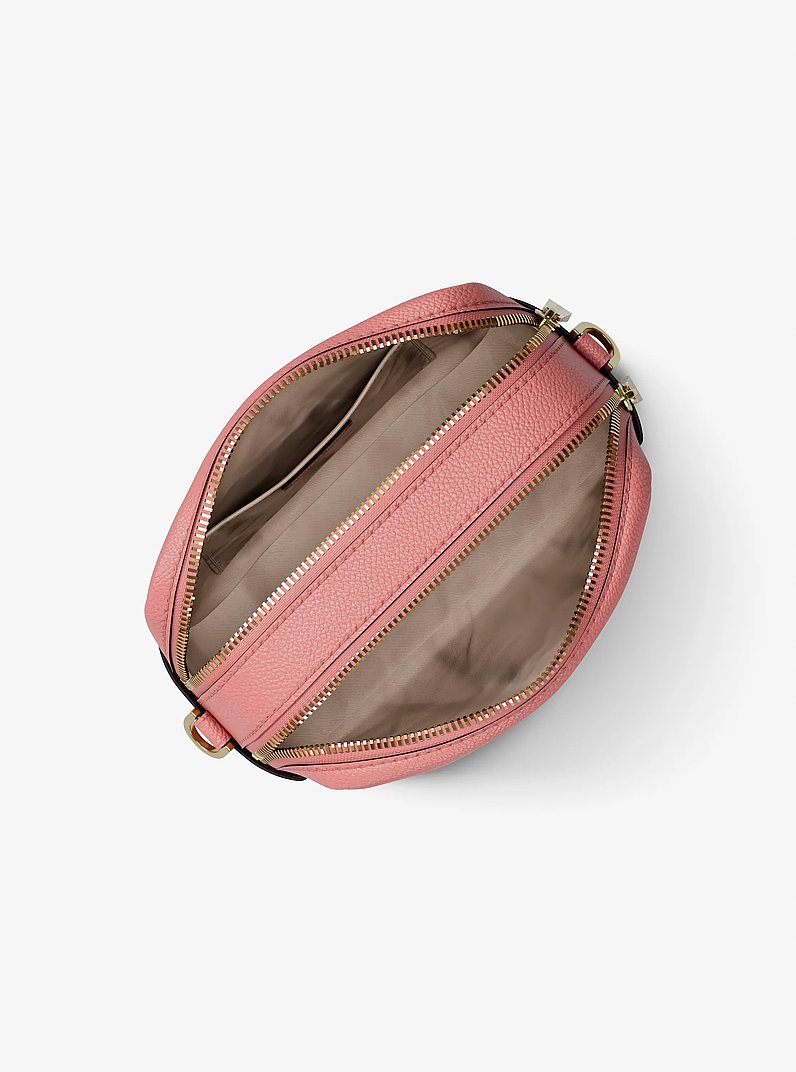 Bryant Medium Pebbled Leather Camera Crossbody Bag in PRIMROSE | Michael Kors