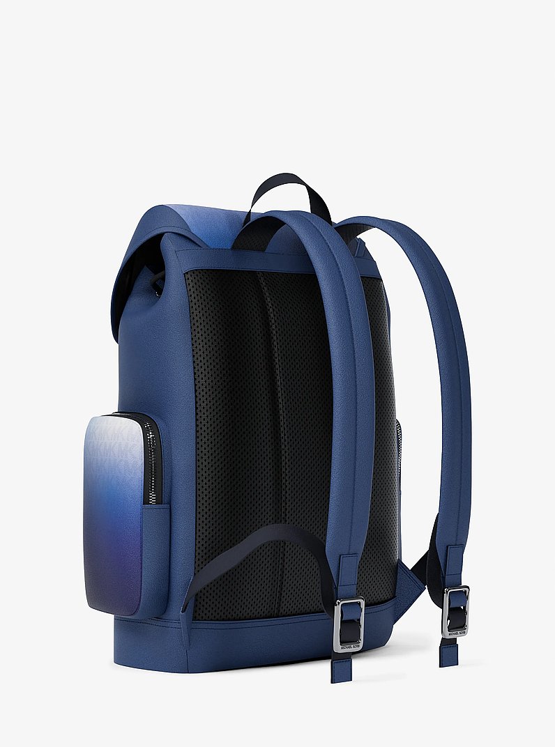 Cooper Medium Ombr&eacute; Signature Logo City Backpack in GALAXY BLUE MULTI | Michael Kors