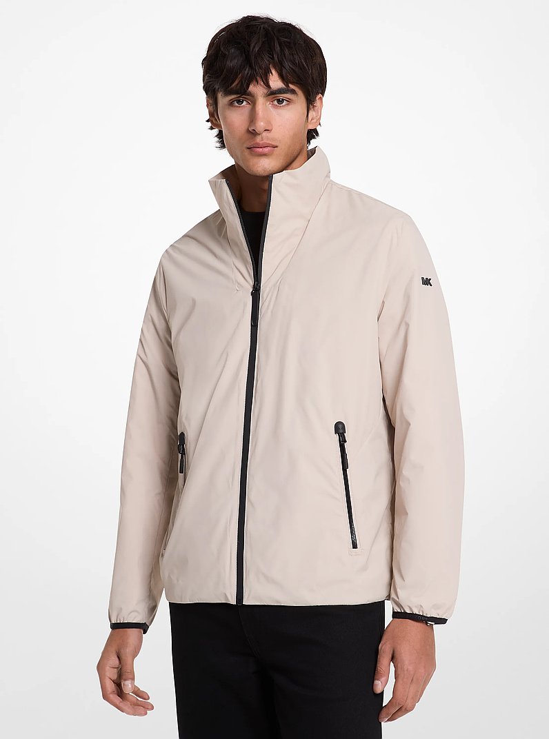 Water-Resistant Windbreaker Jacket in DUNE | Michael Kors