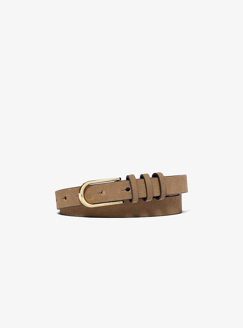 Leather Belt in HUSK | Michael Kors
