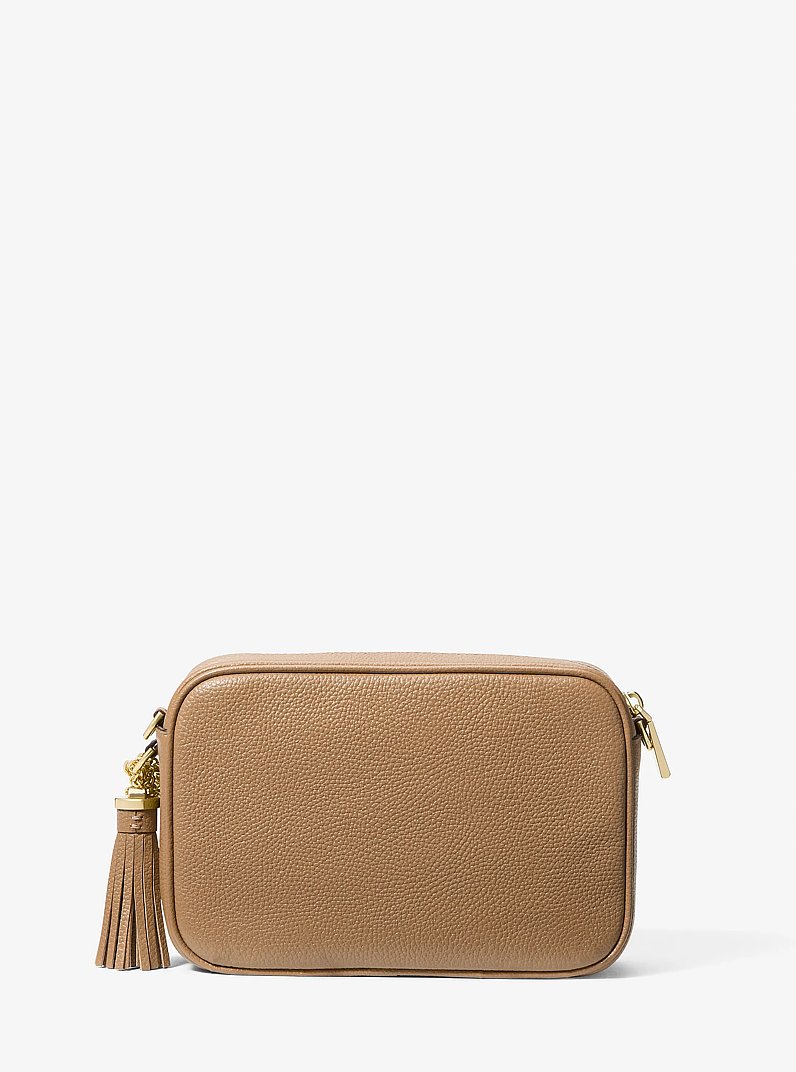 Jet Set Medium Pebbled Leather Crossbody Bag in HUSK | Michael Kors