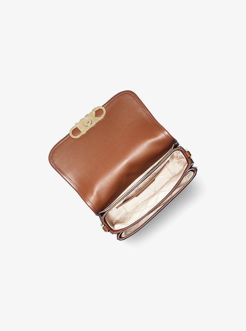 Parker Medium Empire Signature Logo Messenger Bag in BROWN/LUGGAGE | Michael Kors