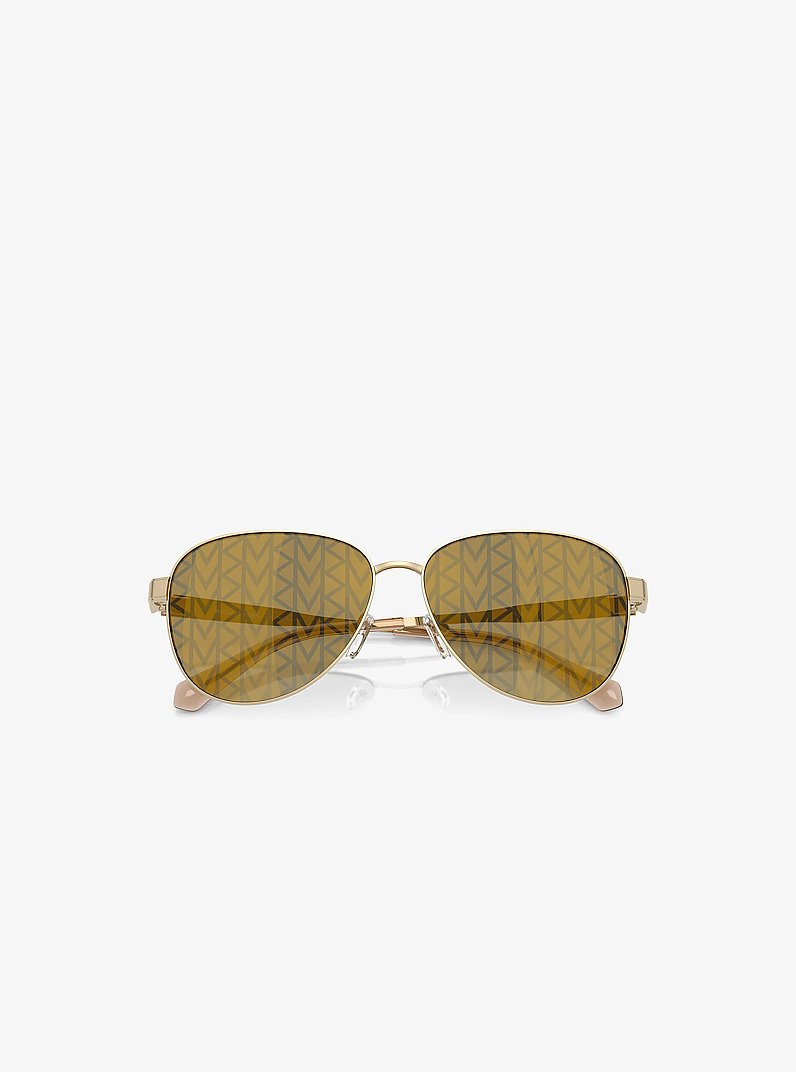 Biarritz Sunglasses in GOLD LOGO | Michael Kors