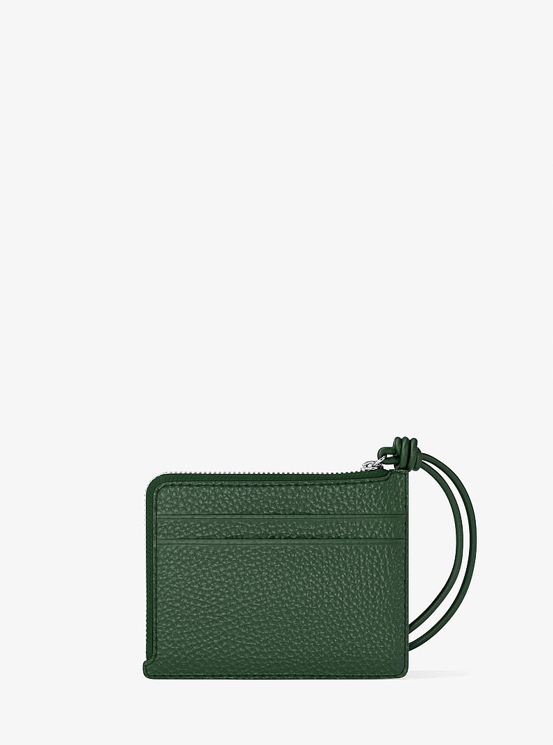 Jet Set Small Pebbled Leather Card Case Wristlet