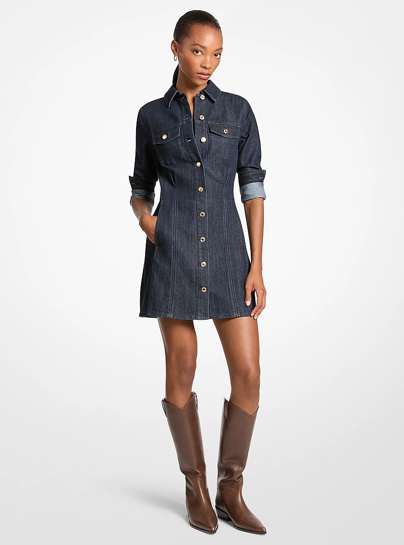 Robe chemisier en denim in RIN&Ccedil;AGE | Michael Kors