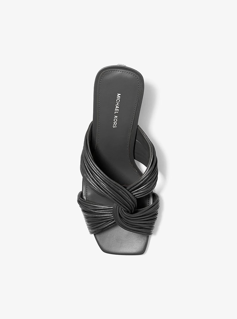 Alessia Mule Sandal in BLACK | Michael Kors