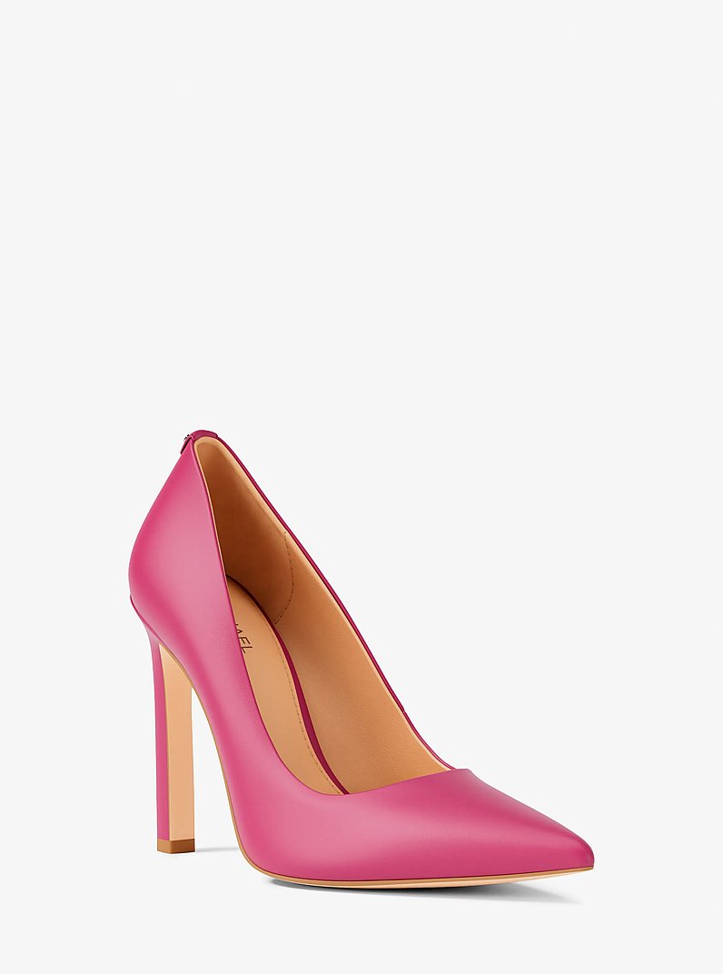 Amara Leather Pump in RASPBERRY | Michael Kors
