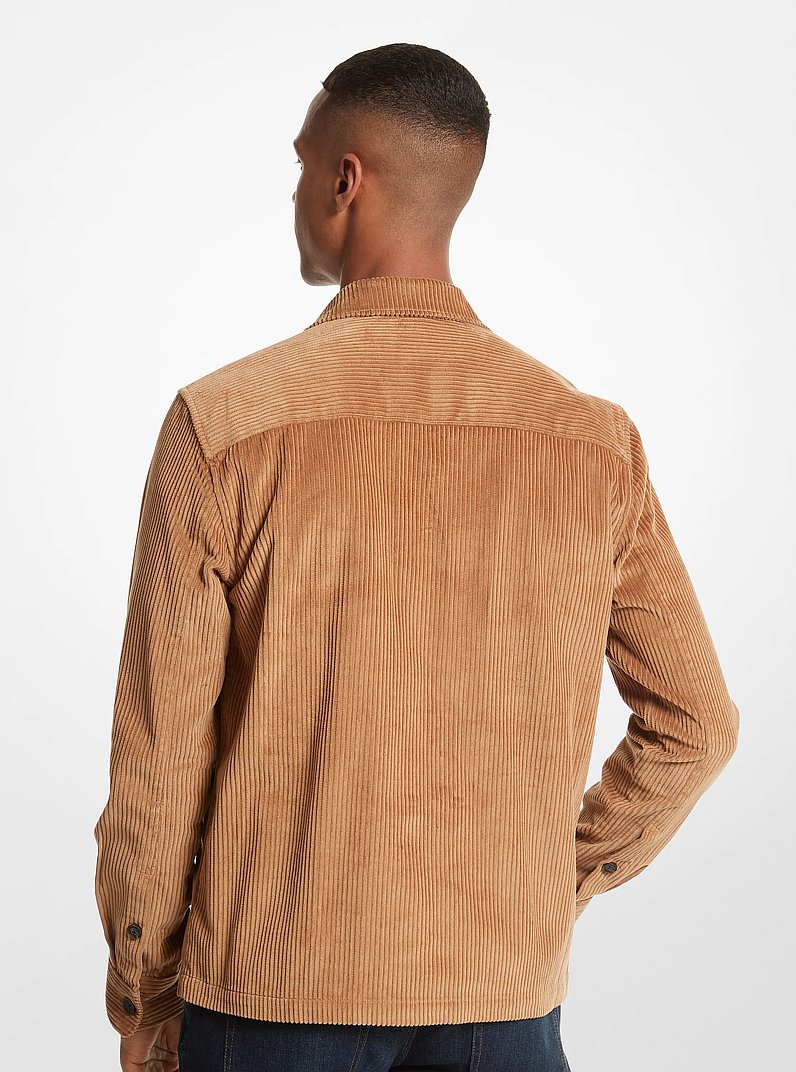 Corduroy Shirt Jacket in DARK CAMEL - Sale | Michael Kors [US]