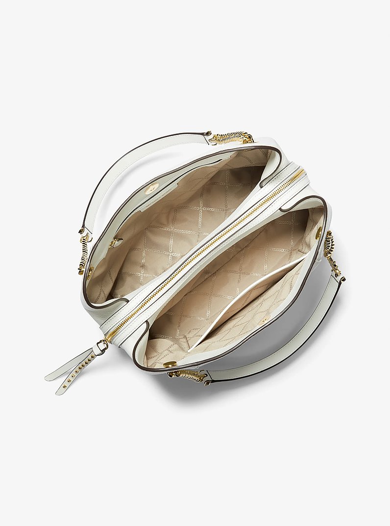 Piper Large Pebbled Leather Shoulder Bag