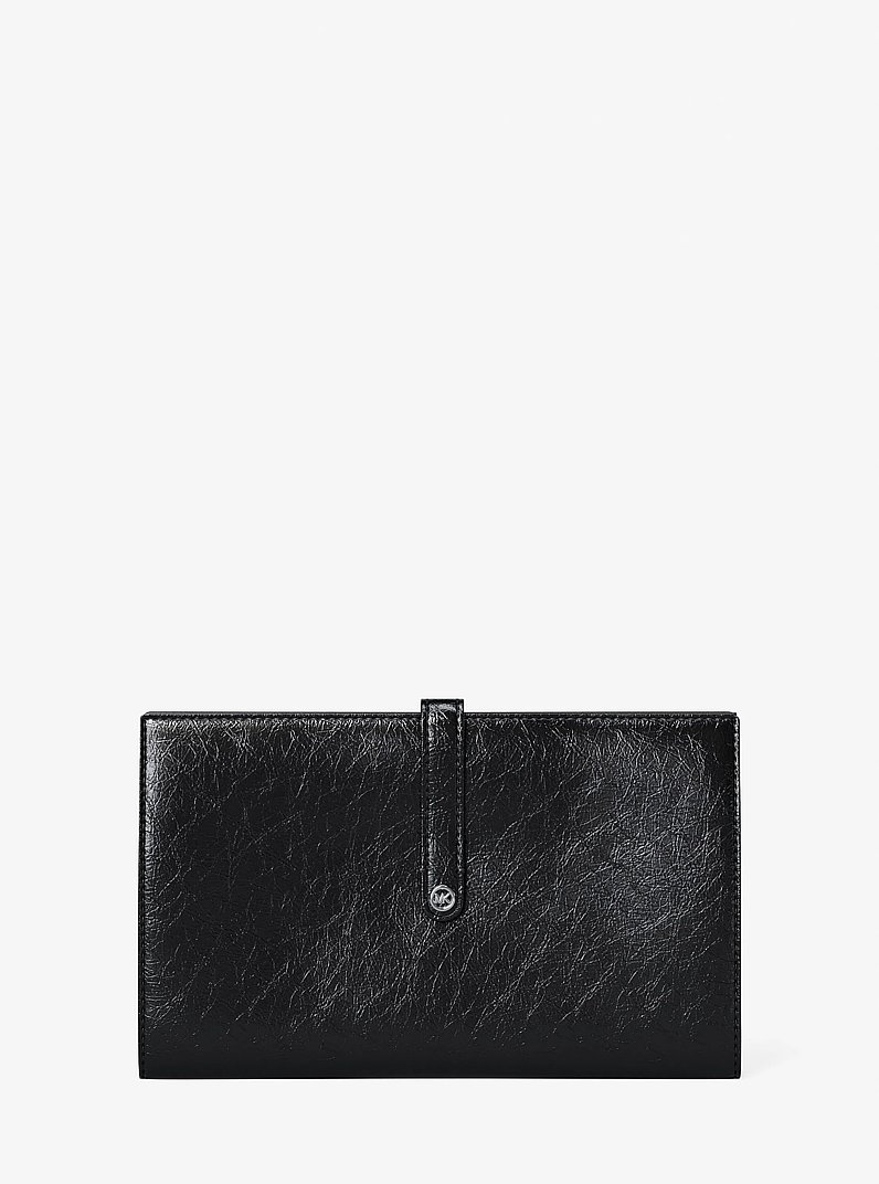 Cartera Jet Set Travel mediana de charol in NEGRO | Michael Kors