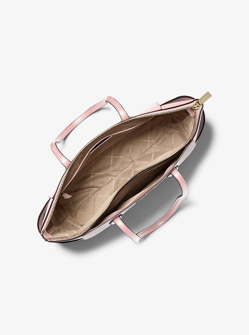 Marilyn Medium Saffiano Leather Tote Bag in POWDER BLUSH | Michael Kors