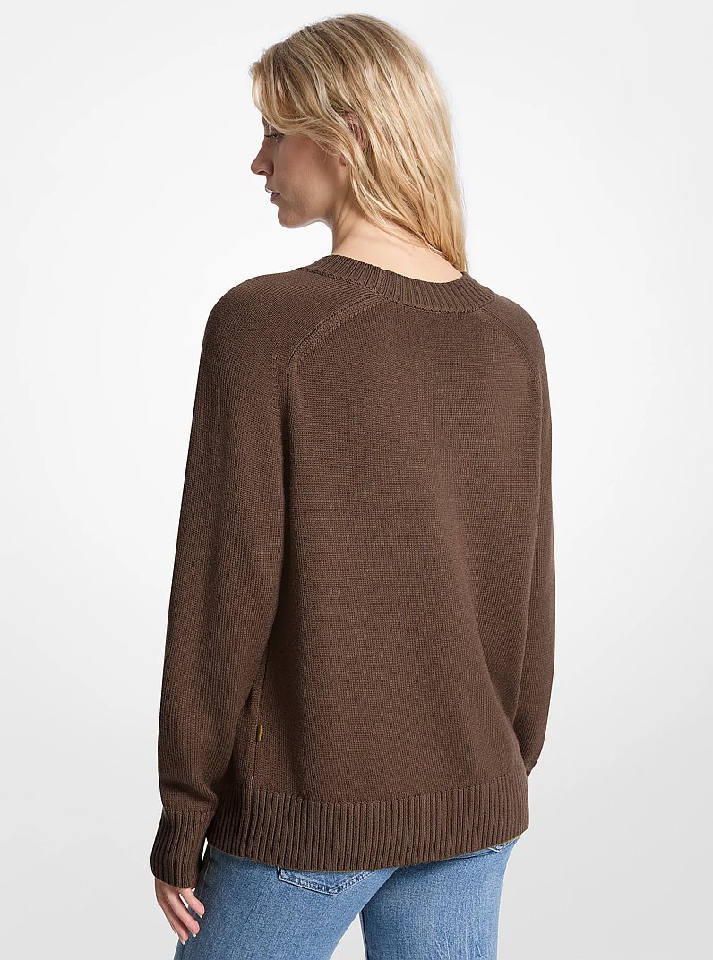 Wool Sweater in CHOCOLATE | Michael Kors