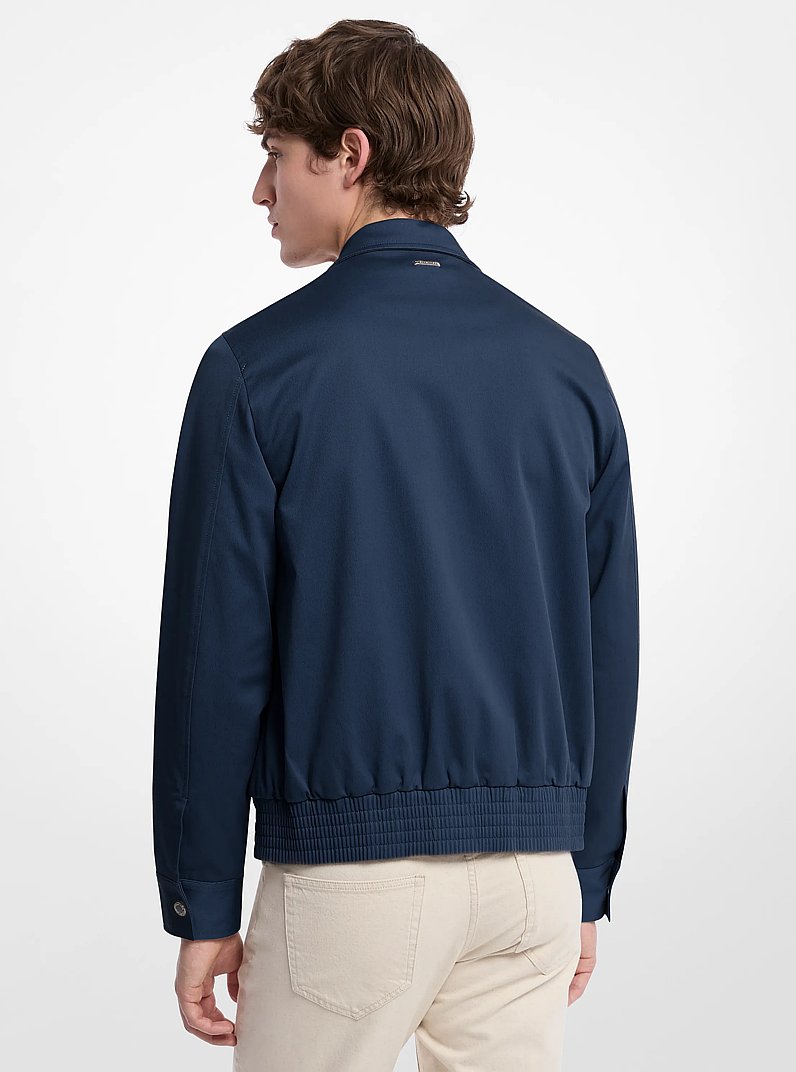 Bomber Harrington in cotone stretch in NOTTE | Michael Kors