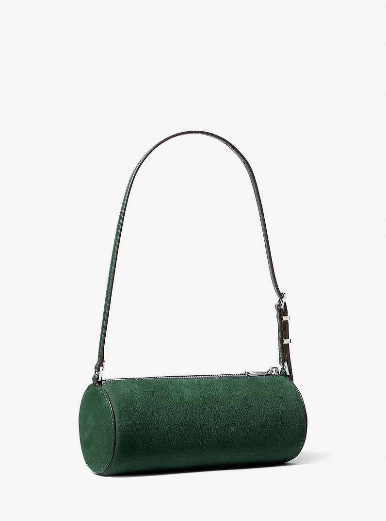 Pochette cil&iacute;ndrico Izzy peque&ntilde;o de nobuck in MUSGO | Michael Kors