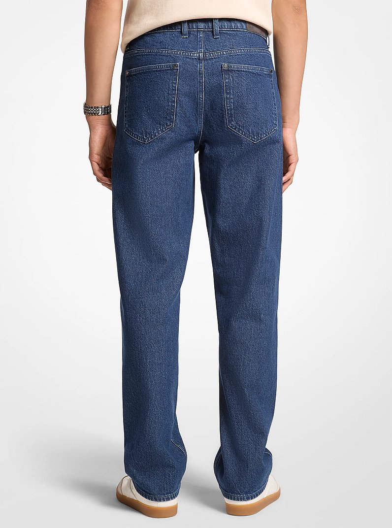 Jean Finn en denim &agrave; coupe droite in RIN&Ccedil;AGE | Michael Kors