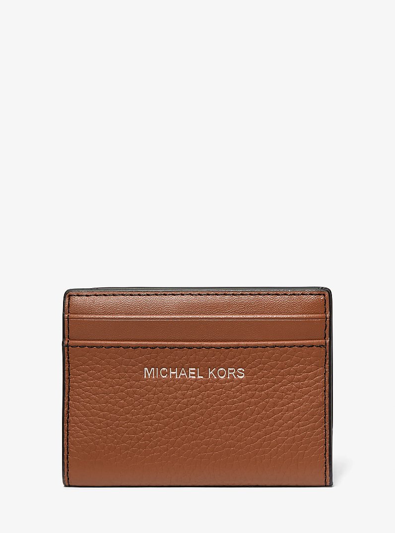 Hudson Pebbled Leather Bifold Wallet in LUGGAGE | Michael Kors