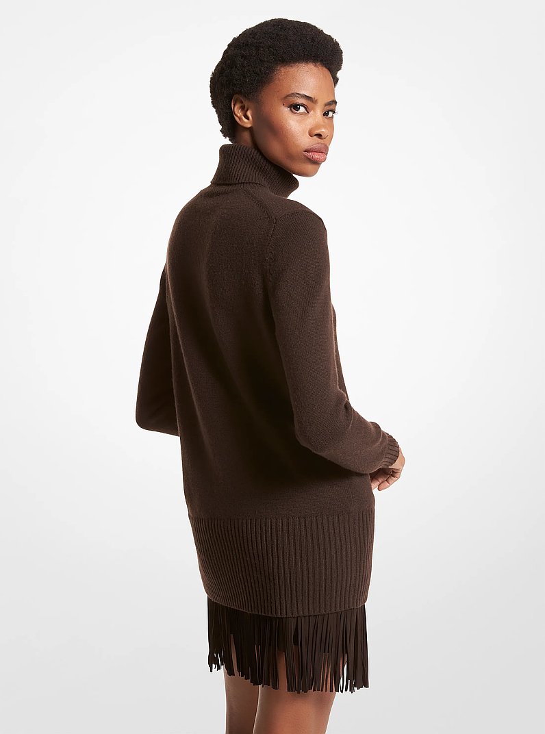 Cashmere Turtleneck Sweater in CHOCOLATE | Michael Kors