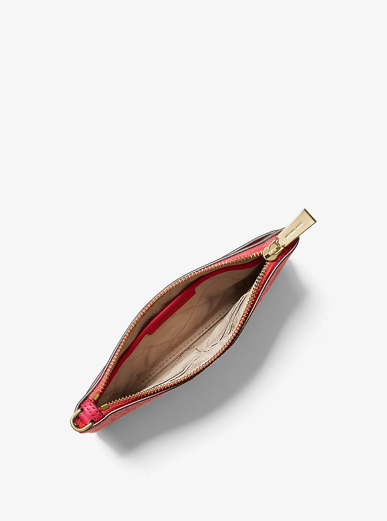 Medium Logo Wristlet in CRIMSON | Michael Kors
