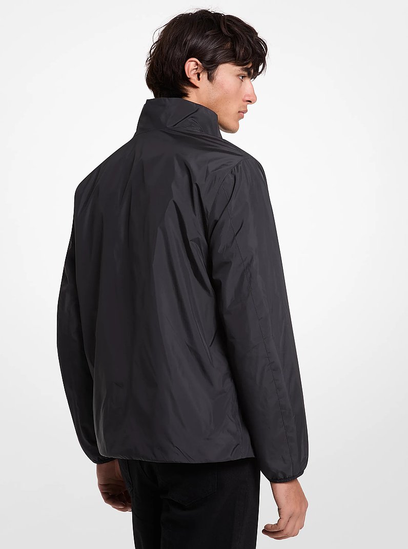 Water-Resistant Windbreaker Jacket in BLACK | Michael Kors