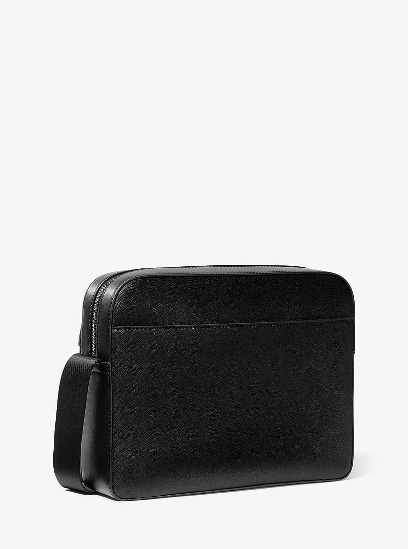 Grand sac &agrave; bandouli&egrave;re utilitaire Rivington en cuir in NOIR | Michael Kors