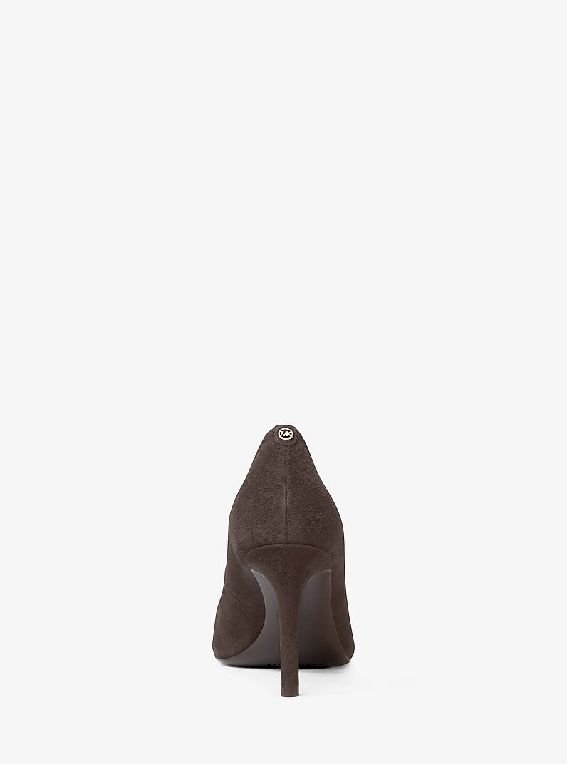Alina Flex Suede Pump in CHOCOLATE | Michael Kors