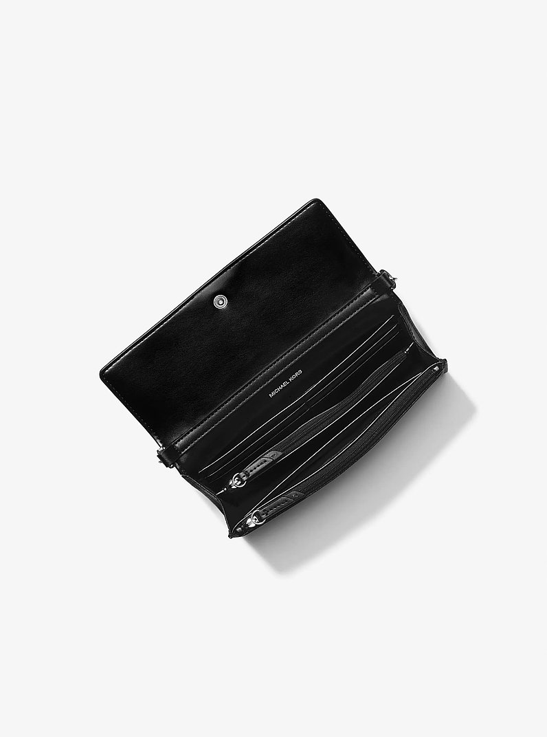 Jet Set Medium Saffiano Leather 2-in-1 Convertible Crossbody Bag in BLACK | Michael Kors