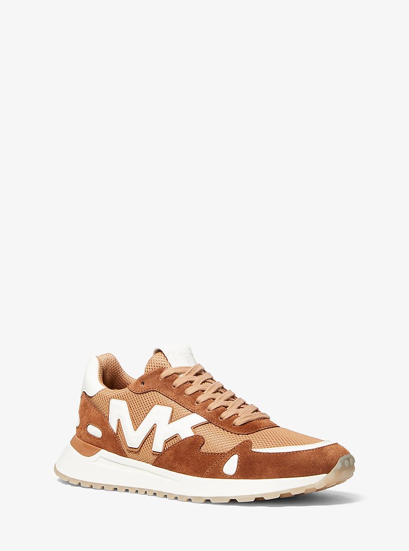 Sneaker Miles aus Wildleder und Mesh in BL ERDNUSSBR MELIERT | Michael Kors