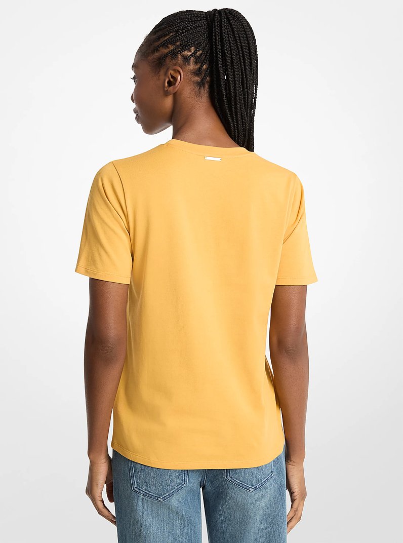 T-shirt &agrave; logo graphique in BL&Eacute; AU MIEL | Michael Kors