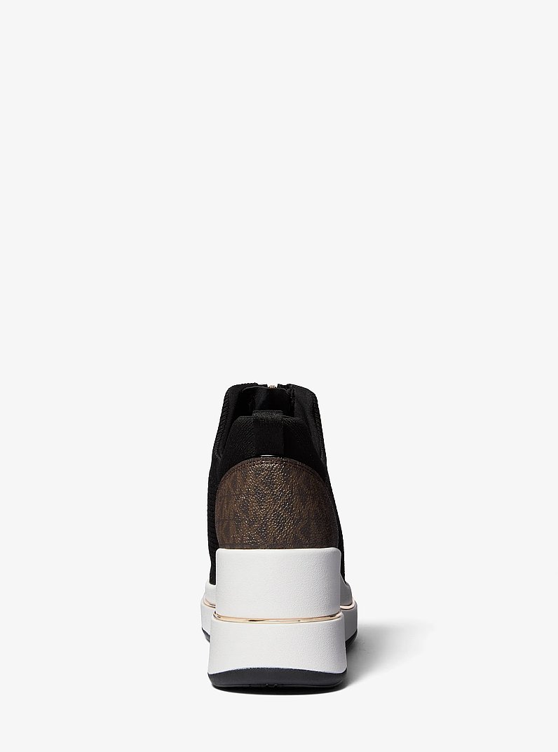 Emmy Mesh Zip-Up Wedge Trainer