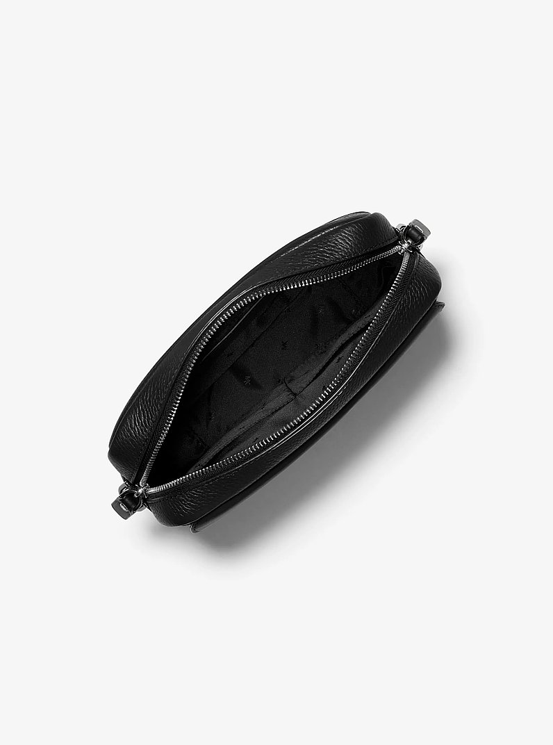 Hudson Pebbled Leather Crossbody Bag in LUGGAGE | Michael Kors