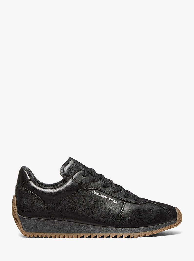 Rhodes Leather Trainer in BLACK | Michael Kors