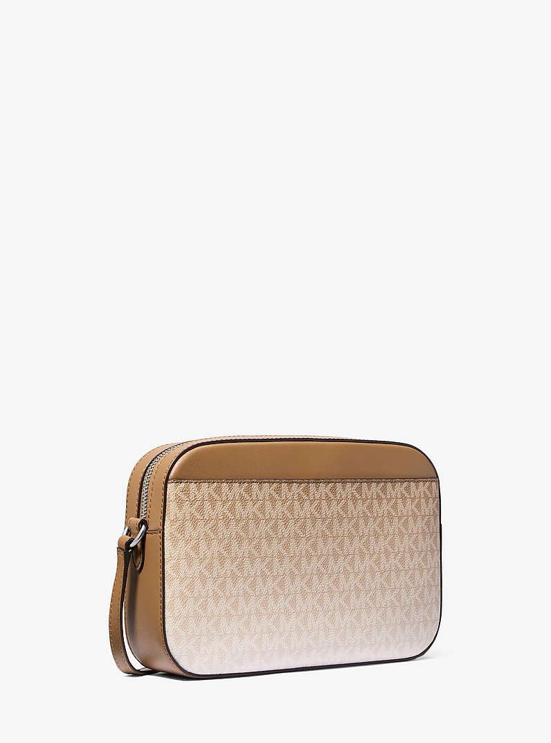 Jet Set Large Ombr&eacute; Signature Logo Crossbody Body in HUSK | Michael Kors