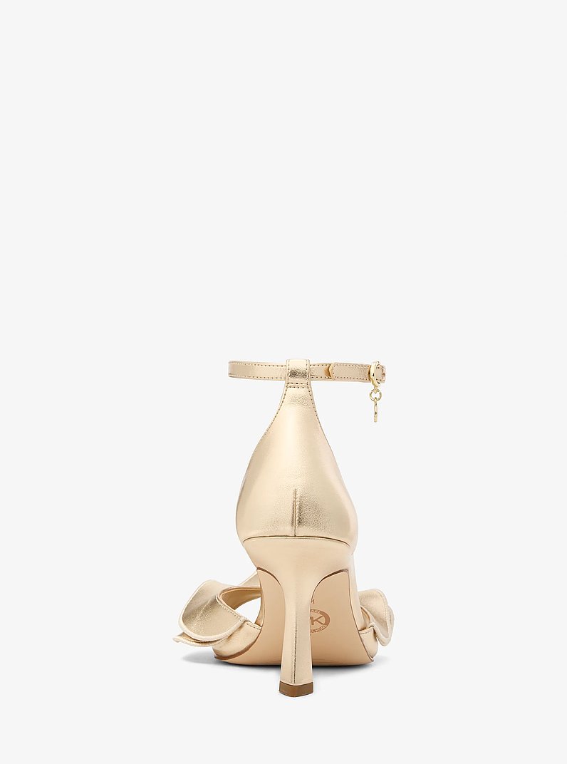 Livia Metallic Sandal in PALE GOLD | Michael Kors