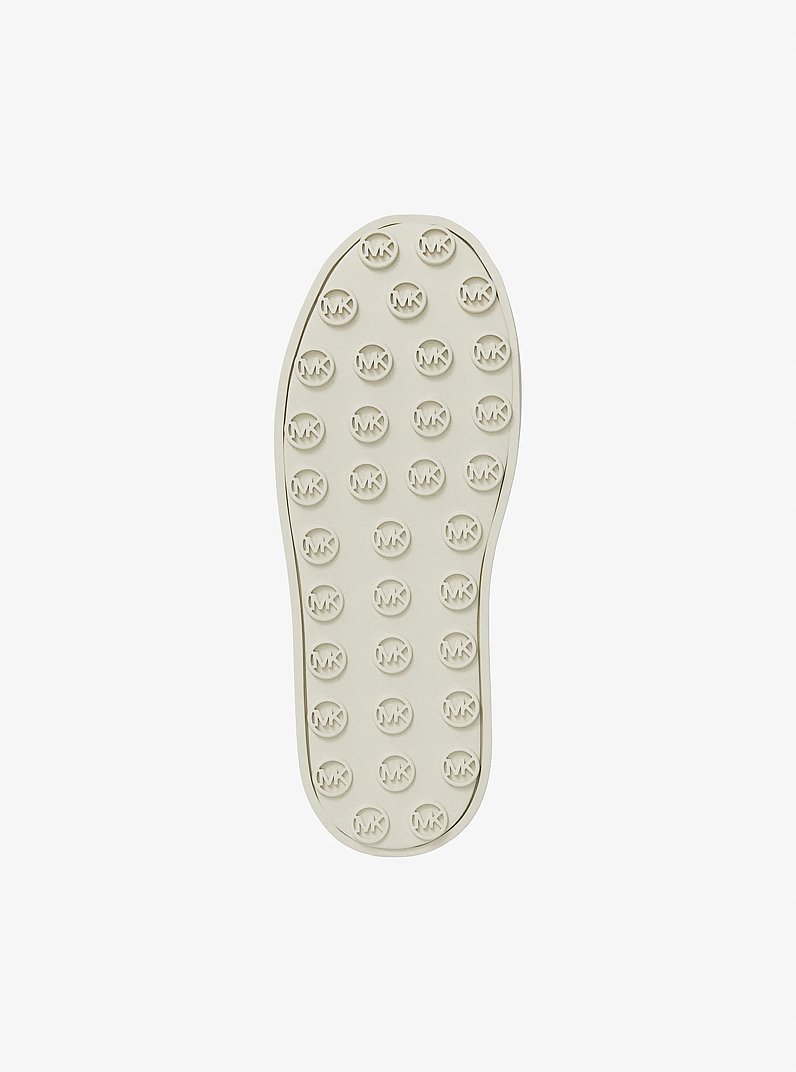 Romey Printed Signature Logo Platform Sneaker in VANILLA COMBO | Michael Kors
