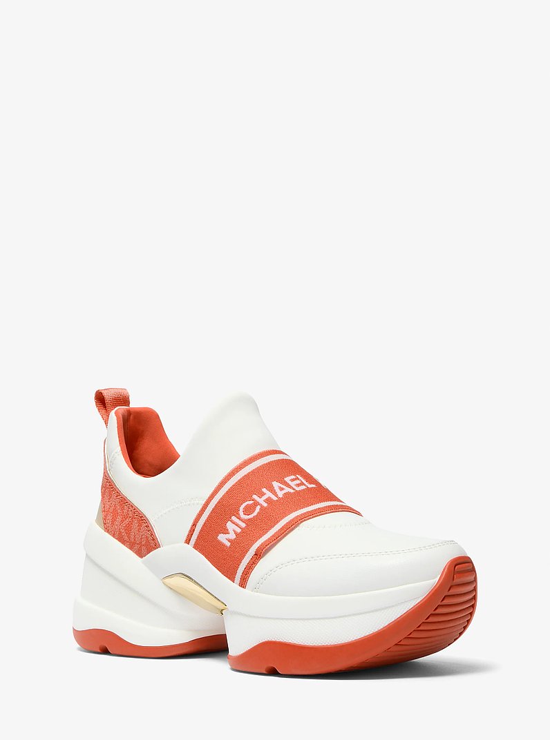 Olympia Scuba Slip-On Trainer in RED CLAY | Michael Kors