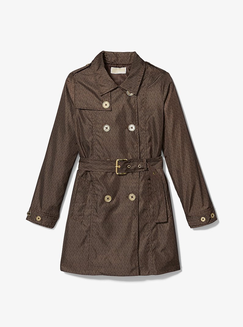 Logo Trench Coat in CHOCOLATE | Michael Kors