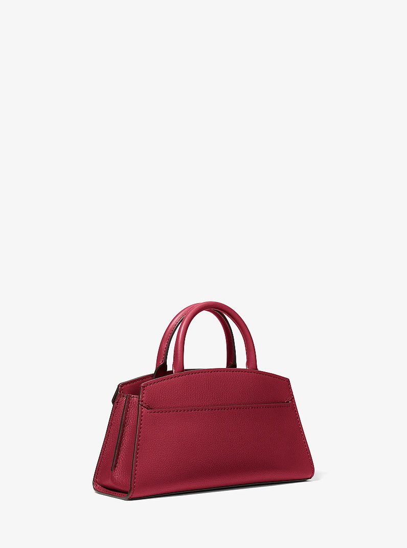 Greta Small Leather Satchel in GRANATE | Michael Kors