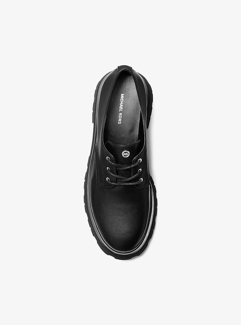 Loden Leather Oxford in BLACK | Michael Kors