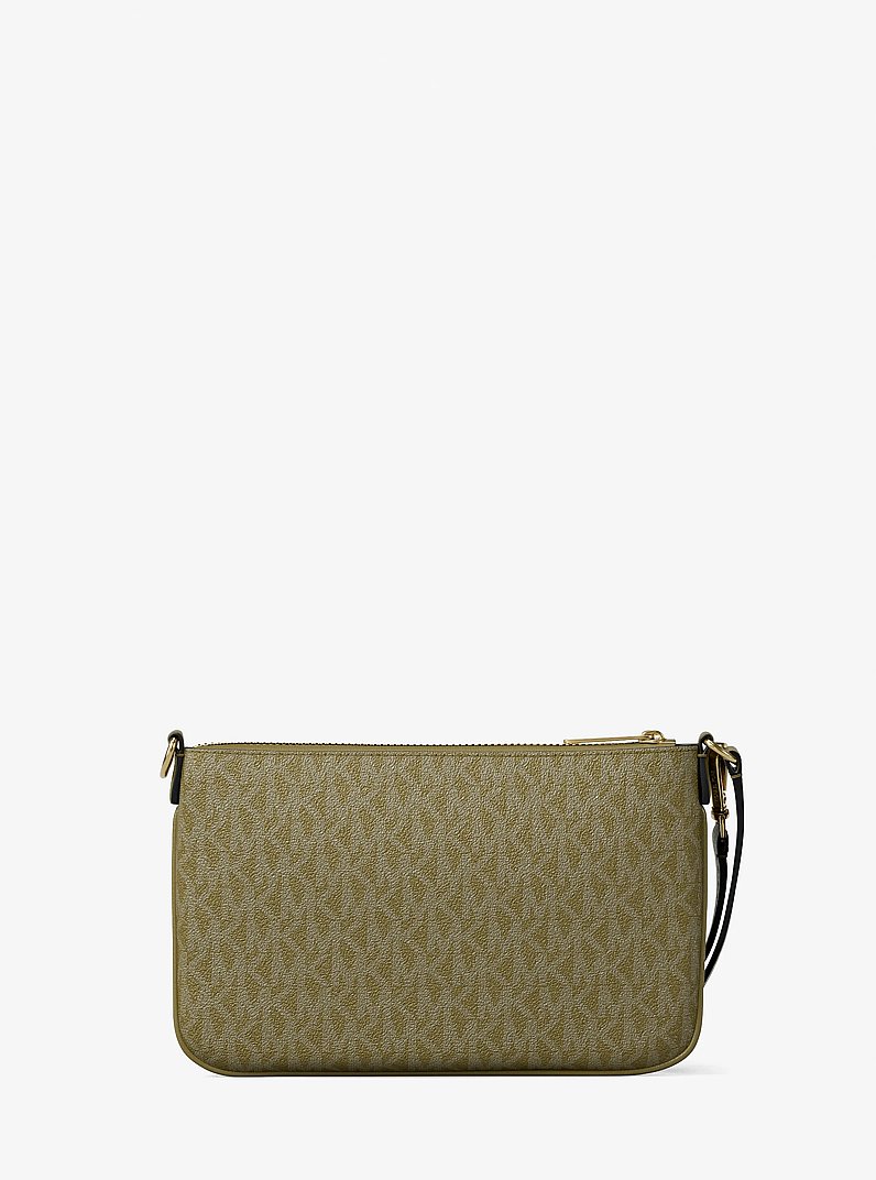 Jet Set Small Signature Logo Convertible Wristlet in OREGANO | Michael Kors