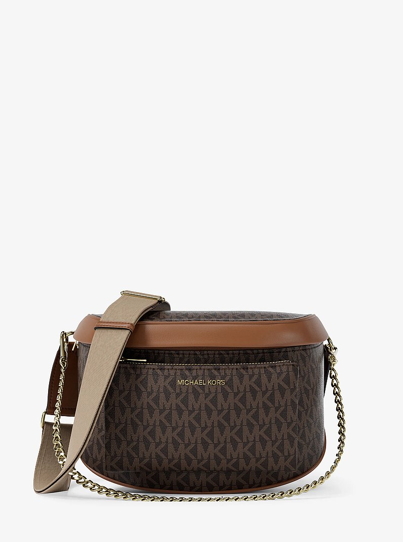 Ri&ntilde;onera Slater mediana con logotipo exclusivo in MARR&Oacute;N | Michael Kors