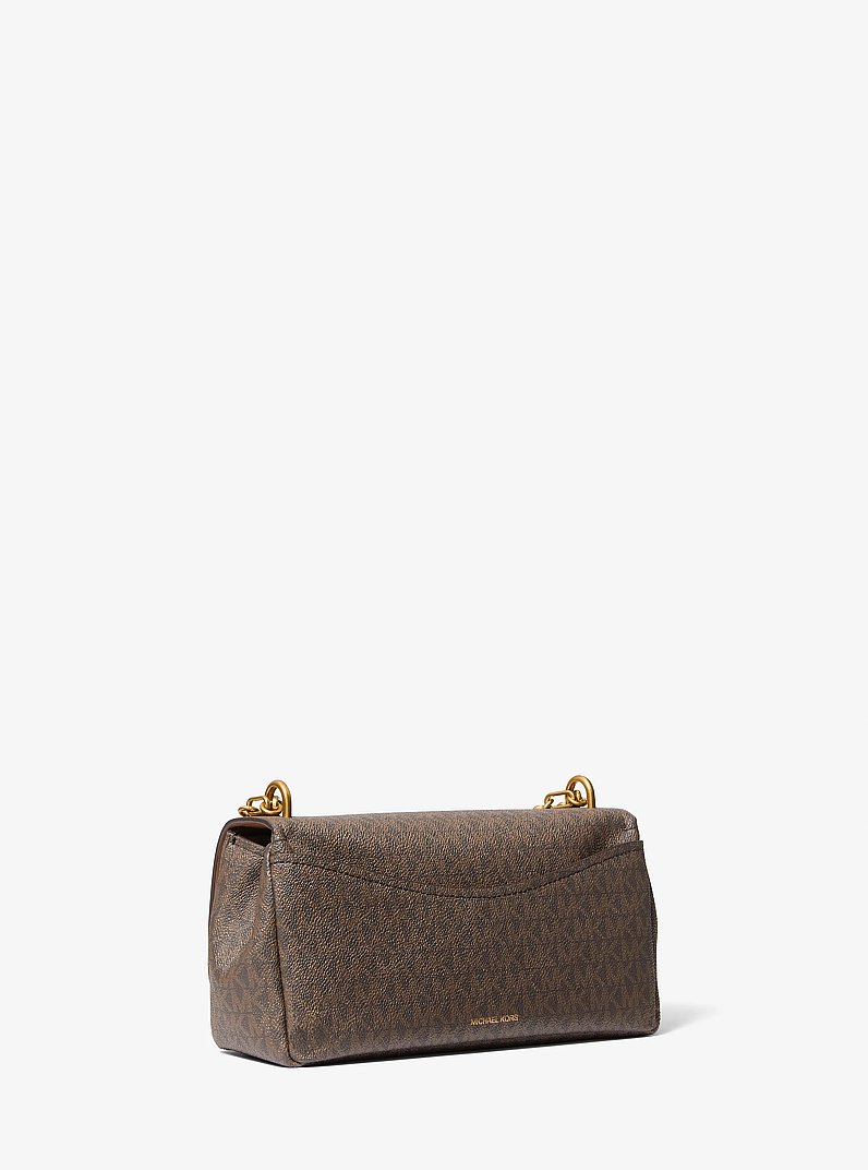 Petit sac &agrave; &eacute;paule convertible Bryant &agrave; logo Signature in BRUN/NOISETTE | Michael Kors