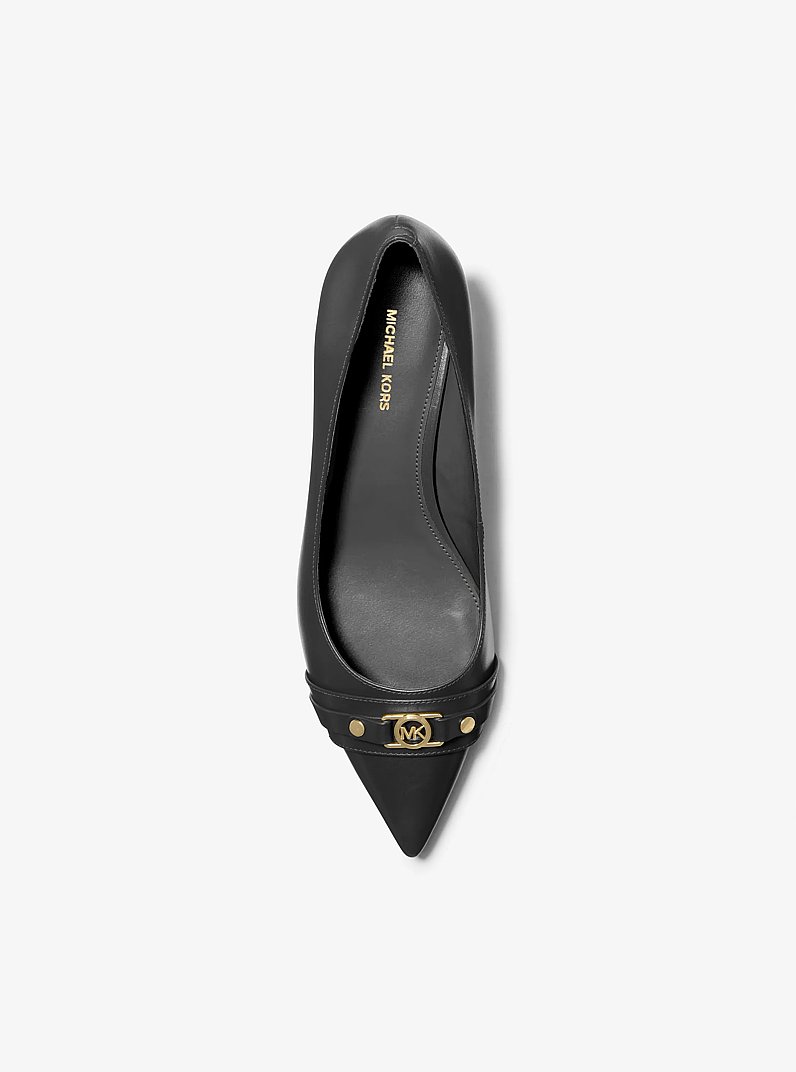 Mandy Flex Leather Pump in BLACK | Michael Kors