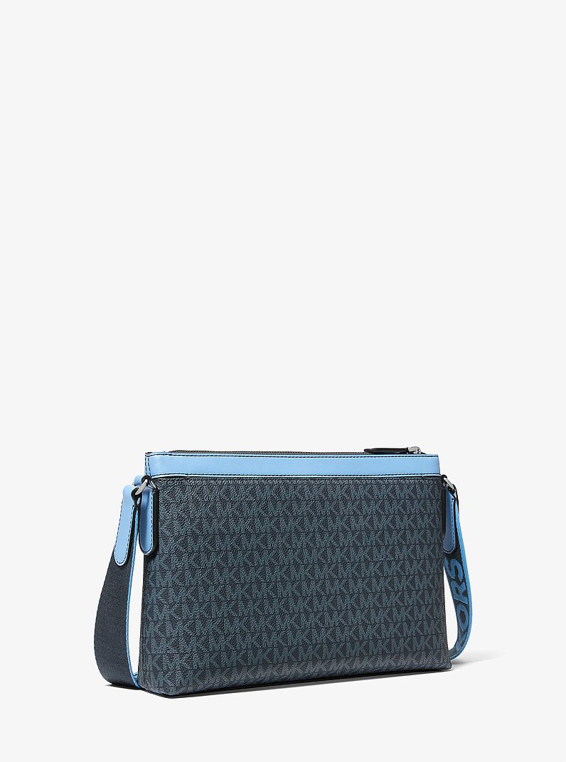 Hudson Signature Logo Messenger Bag in ADMIRL MULTI | Michael Kors