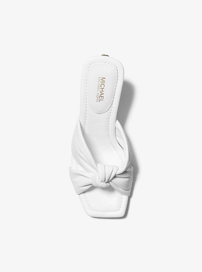 Sandalia Elena de piel in BLANCO INTENSO | Michael Kors