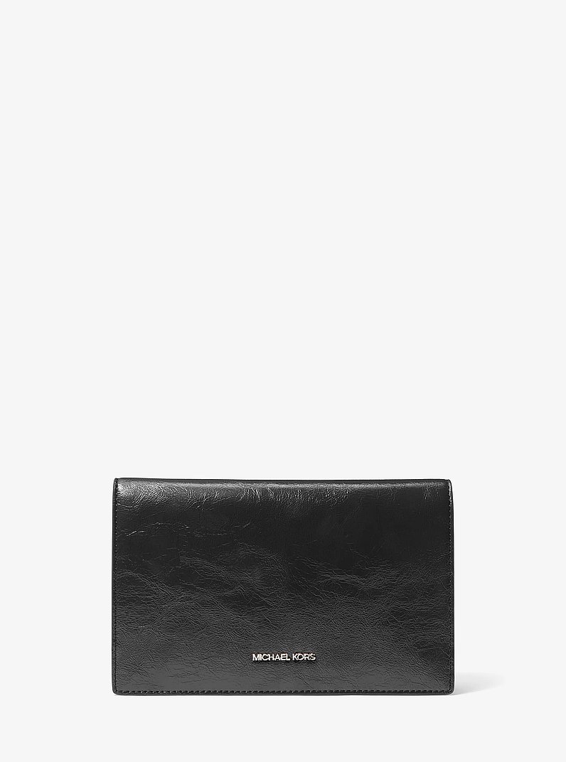 Jet Set Travel Small 2-in-1 Clutch in BLACK | Michael Kors