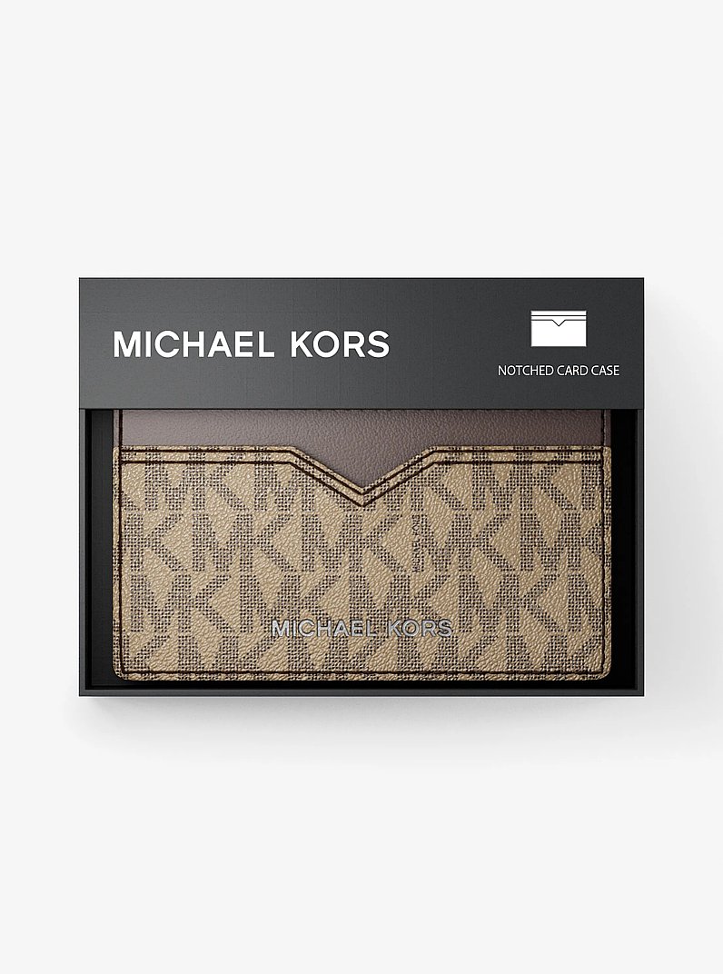 Porte-cartes Hudson &agrave; logo in BOGUE | Michael Kors