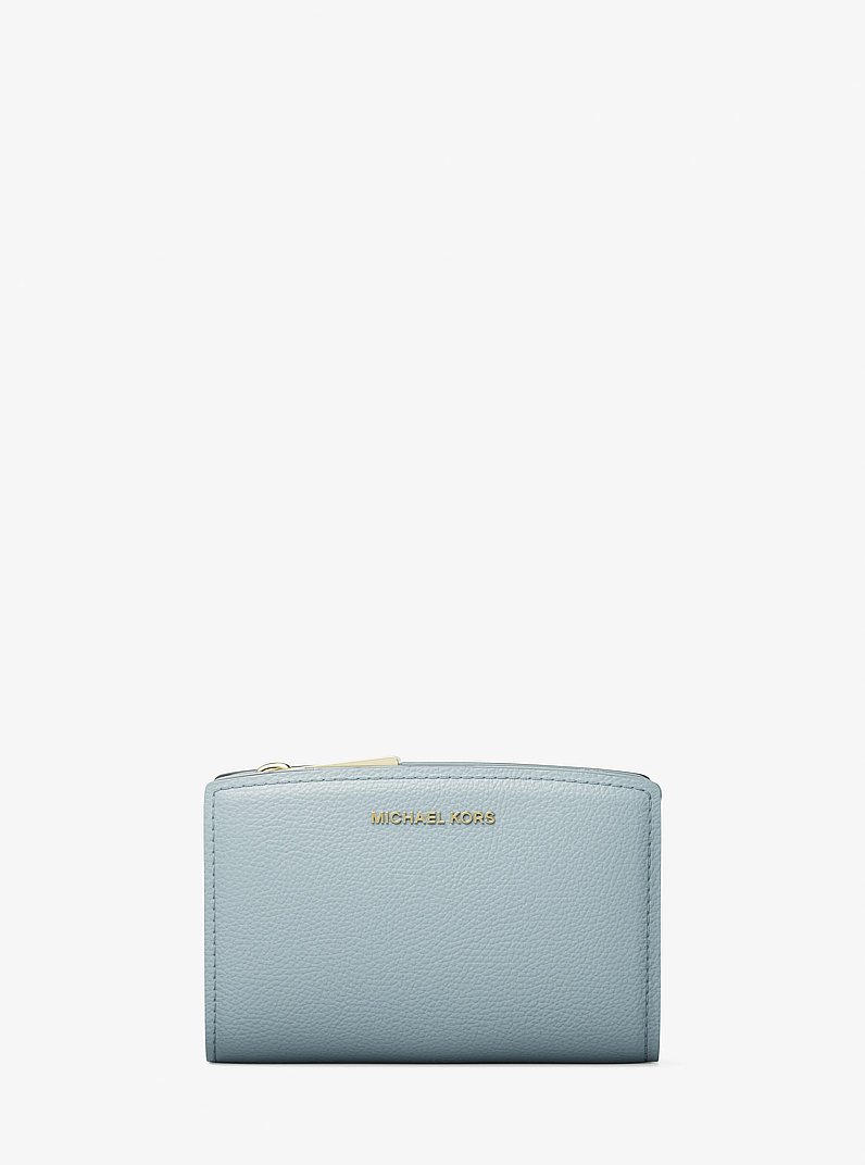 Bryant Medium Pebbled Leather Wallet in CHAMBRAY | Michael Kors